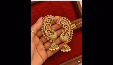 Ear Cuff Jhumka : साडी आणि लेहेंग्यावर भारी दिसतील हे इअर कफ झुमके