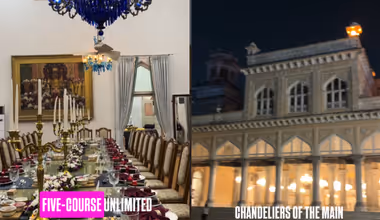 Chowmahalla Palace: हैदराबादच्या चौमहल्ला पॅलेसमध्ये शाही मेजवानी; पाहा आतला नजारा