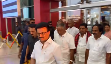 MK Stalin arrives in Thoothukudi for DMK campaign, eyes 200+ seats