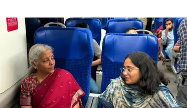 FM Sitharaman travels by Vande Bharat, interacts with youth on train