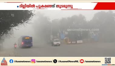 ദില്ലിയിൽ പുകമഞ്ഞ് തുടരുന്നു; താറുമാറായി വ്യോമ​ഗതാ​ഗതം‌