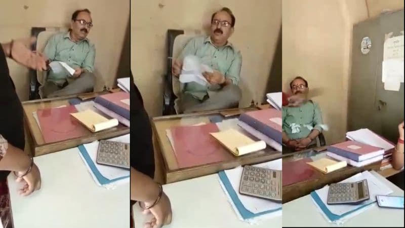 नगर निगम के बड़े बाबू को महिला ने जड़ा थप्पड़