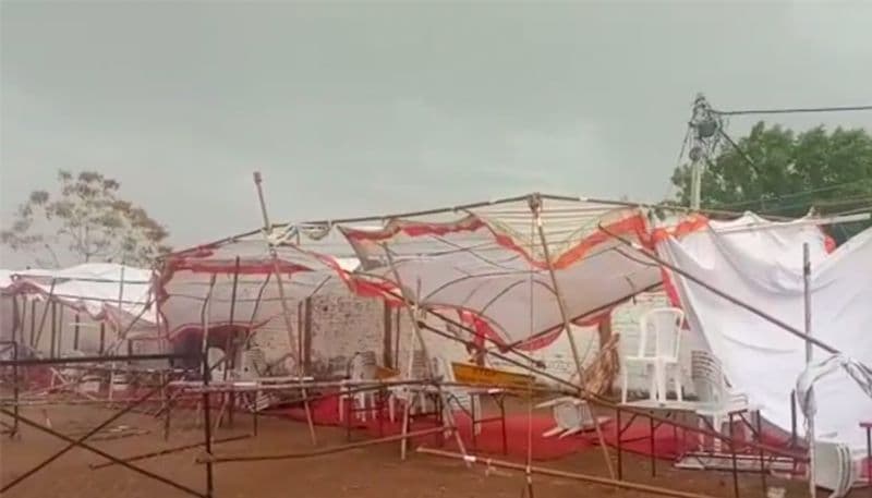 मध्य प्रदेश के राजगढ़ में ओले और बारिश से मौसम सुहावना