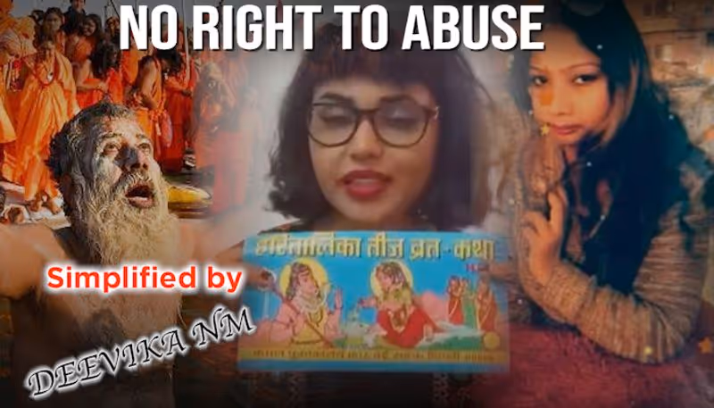 Abusing Hindu gods, goddesses and beliefs in the name of freedom of expression