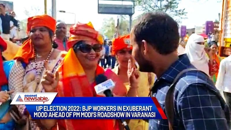 UP Election 2022: BJP workers in exuberant mood ahead of PM Modi’s roadshow in Varanasi