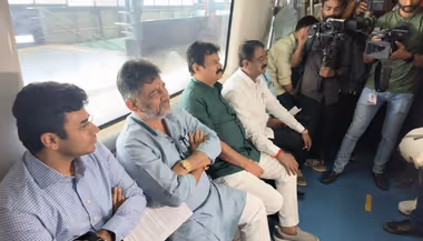 Bengaluru: DCM DK Shivakumar, MP Tejasvi Surya travel on Nagasandra-Madavara metro, opens tomorrow (WATCH)