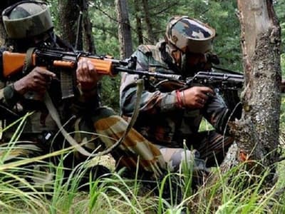 Security forces resumed anti terror operation in Jammu and Kashmir Shopian after two Lashkar e Taiba terrorists remained holed up inside a dense orchard