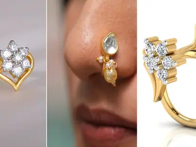 14KT and 18KT Gold Nose Pins under 2000