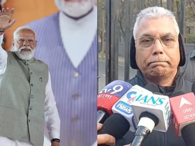 bjp dilip ghosh on pm narendra modi rally at singur 