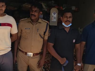 father and son arrested with banned tobacco products and rs 8 lakh in haripad