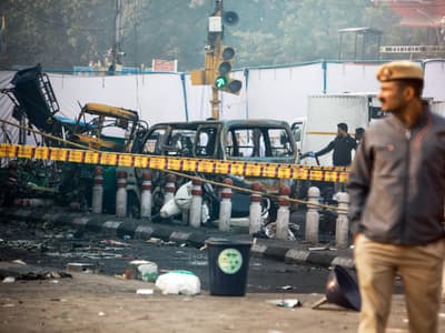 Delhi blast site