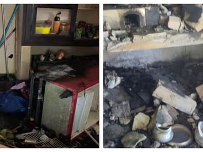 gas cylinder exploded