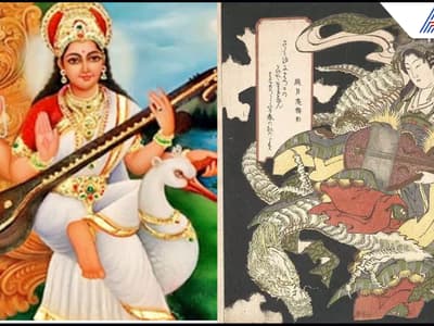 Goddess Saraswati Became Benzaiten In Japanese Culture