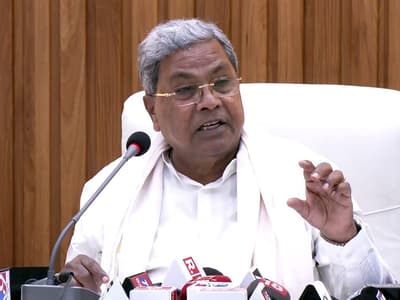 CM Siddaramaiah addresses a press conference following the stampede