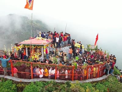 Thousands of Devotees to Climb Deviramma Hill in Chikmagalur Amid Heavy Rain Alert