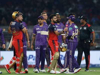 RCB and KKR at IPL 2025