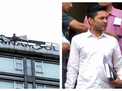 abhishek banerjee camac street office floor possession allegation billboard controversy