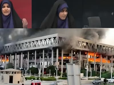 Strike on, Iran’s state TV HQ, LIVE on air during broadcast in Tehran