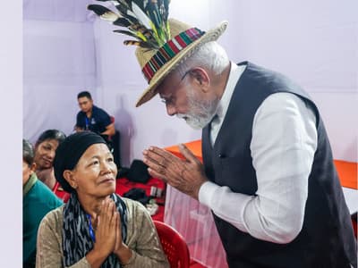 pm modi manipur visit Churachandpur Infal-file image