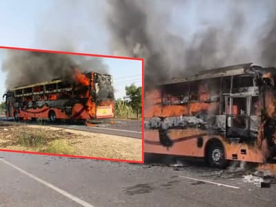 jaisalmer private bus fire accident latest update