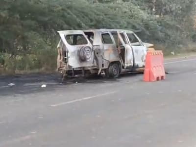 Modasa Ambulance Fire Accident 