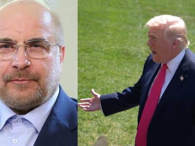 trump hormuz blockade iran response galibaf warning oil route tensions us iran conflict  