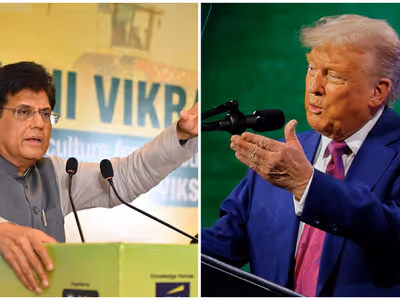Piyush Goyal and Donald Trump