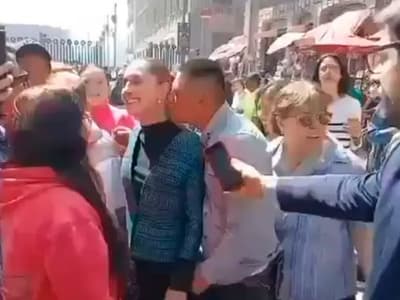 Man Gropes Mexican President