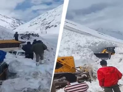 7 kille after avalanche hits Srinagar-Leh highway