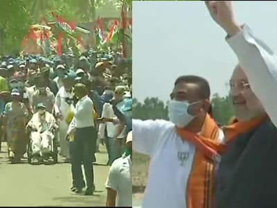 Election live update-  প্রায় কাছাকাছি নন্দীগ্রামে রোড শো মমতা ও অমিত শাহর, জমি আন্দোলনের স্থানে ভোটের আহ্বান