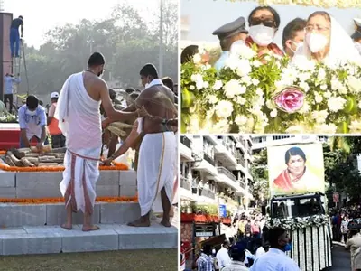 Lata Mangeshkar cremation: India bids teary goodbye to 'Bharat Ratna'