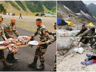 Cloud Burst Amarnath: প্রাকৃতিক দুর্যোগে বিপর্যস্ত অমরনাথের নেমেছে সেনা, উদ্ধার ১৫ হাজার 