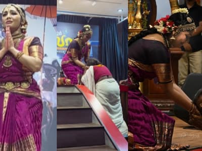 Kannada Entertainment Live: ಕನ್ನಡದಿಂದ ನಾಪತ್ತೆಯಾಗಿದ್ದ ನಟಿ ನವ್ಯಾ ನಾಯರ್ ದೇವಸ್ಥಾನದಲ್ಲಿ ಡ್ಯಾನ್ಸ್; ಗಳಗಳನೇ ಕಣ್ಣೀರಿಟ್ಟ ಅಜ್ಜಿ!