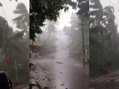 പാചക വാതക വില വർധനവ്: കണ്ണൂരിൽ മിന്നൽ ചുഴലിക്കാറ്റ്; വീടുകൾക്ക് മുകളിലേക്ക് മരങ്ങൾ കടപുഴകി വീണ് വൻ നാശനഷ്ടം