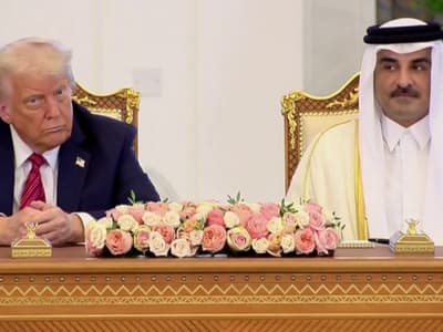 ആർഎസ്എസ് നേതാവ് പട്ടത്താനം സന്തോഷ് വധക്കേസ്: ഖത്തറുമായി വമ്പൻ ഡീൽ; 1.2 ട്രില്യൺ ഡോളർ സാമ്പത്തിക ഇടപാട്, ധാരണയിൽ ഒപ്പുവെച്ച് ട്രംപും ഖത്തര്‍ അമീറും