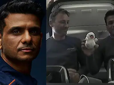 Group Captain Shubhanshu Shukla shares his first in-flight experience aboard Ax-4