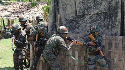 Exchange of firing underway between terrorists and security forces at Chadoora area of Budgam district