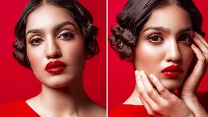 Red glossy lips of Malayalam actress Saniya Iyappan draws response from mouth of netizens
