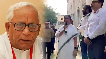 Mamata Banerjee visits Woodland Hospital to see Buddhadev Bhattacharya health condition CM says now he is stable bsm