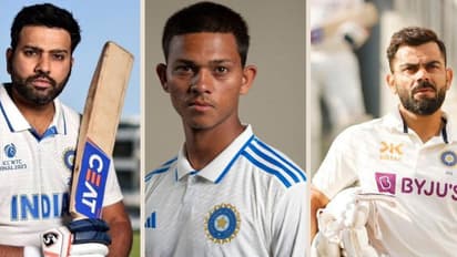 Rohit Sharma, Virat Kohli, Yashasvi Jaiswal