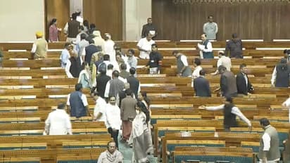 Opposition walkout from Lok Sabha