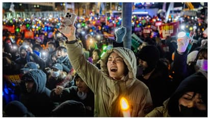 South Korean martial law protest