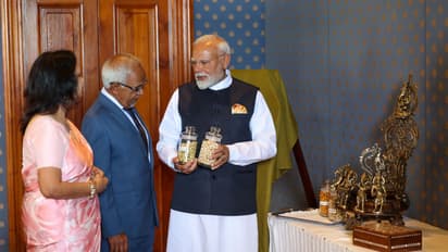 Muritius President with PM Modi