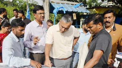 GBA Chief Commissioner inspects Vijayanagar Palike Bazaar in Bengaluru