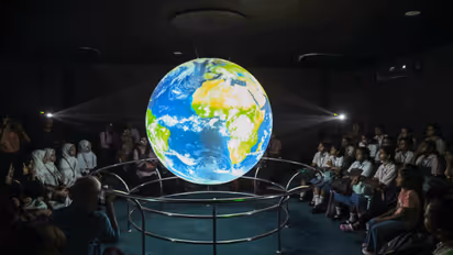 School students visit Sri Krishna Science Centre on National Space Day