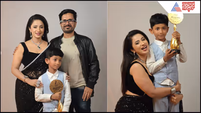 Brahmagantu Preethi Srinivaas with family