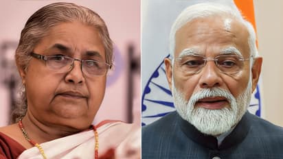 Interim Nepal PM Sushila Karki (L) and Prime Minister Narendra Modi (R)