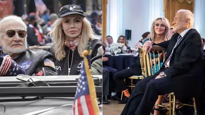 Buzz Aldrin and his wife Anca Aldrin