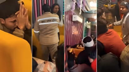 UP love jihad chaos Bareilly birthday party Right Wing Bajrang Dal viral video