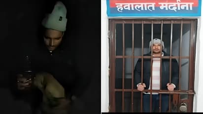 UP Crime Bhagpat Man Arrested Viral Video Shows Him Forcing Alcohol on Stray Dog